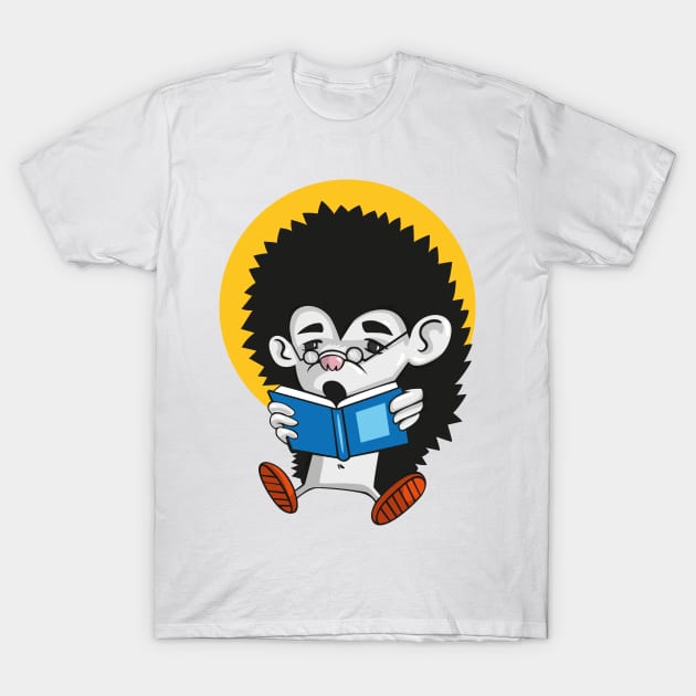 smart hedgehog T-Shirt by Shvetsov